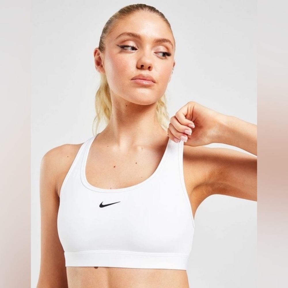 NWT Nike Swoosh Padded Bra White XS
